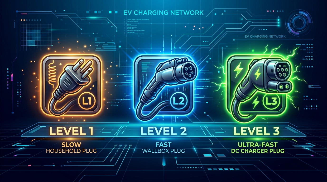 Level 1 vs. Level 2 vs. Level 3 EV Charging Guide